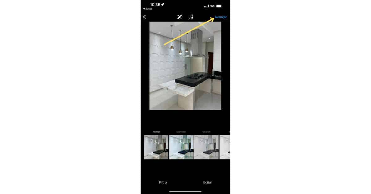 Terceiro passo como postar foto no Instagram