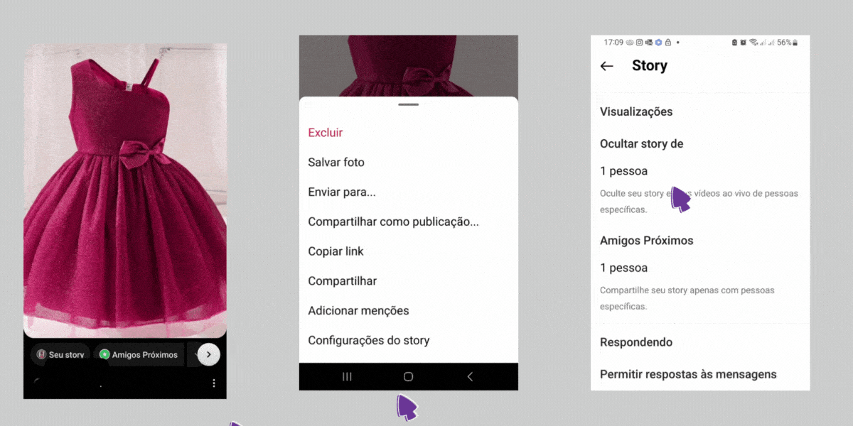 Tutorial de como ocultar visualizações do Instagram