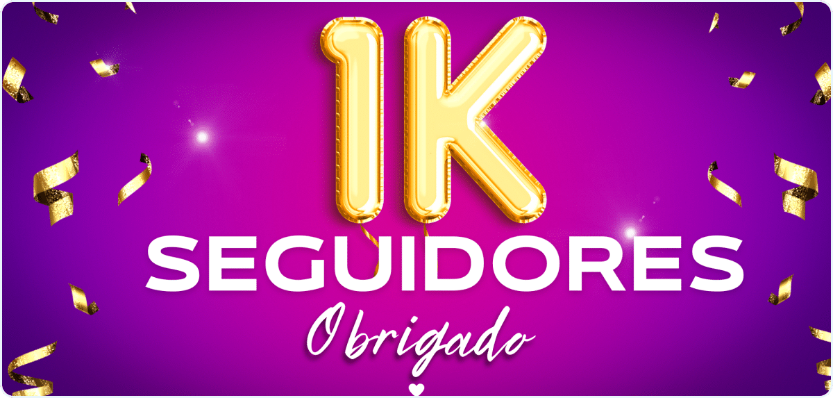 1k de seguidores no Instagram grátis