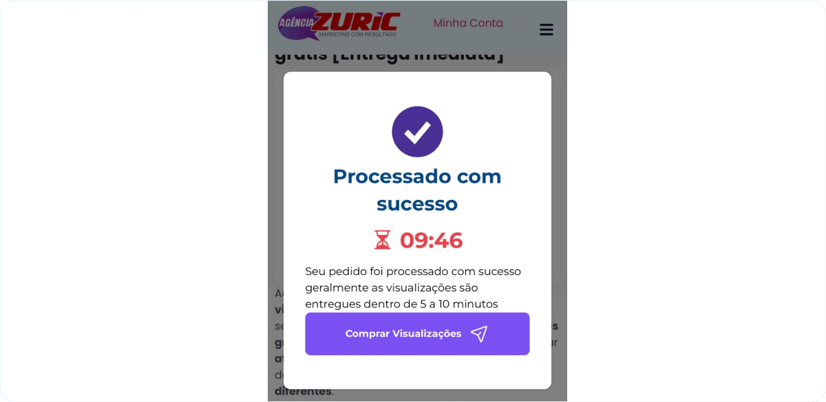 Pedido recebido com sucesso